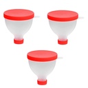 gofidin 3PCS 200ML Portable Proteine pulbere Funnel Portabil Fill Funnel Gym Partener pentru sticla de apă Fitness Proteine Shaker Nutriție container