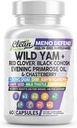 Clean Nutra Wild Yam Root Capsule cu Red Clover Black Cohosh seara Primrose ulei Chasteberry Dong Quai DIM Ashwagandha Seminte extract de lapte Thistle Lămâie Balsam și mai mult Hormon echilibru pentru femei