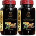 Complex de prostata naturala - Vitamina E pentru prostata, Extract de Nettle Prostate, supliment de prostata, Suplimente prostate pentru barbati Peste 50, Pastile prostate cu Saw Palmetto - 2 sticle