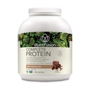 PlantFusion complet praf de proteine Vegan - praf de proteine pe bază de plante cu BCAAs, enzime digestive și proteine de mazăre - Keto, Gluten gratuit, Soy gratuit, non-Dairy, fără zahăr, non-GMO - bogat ciocolată 5 lb