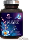 Myo-Inositol & D-Chiro Inositol 1025mg - 40:1 Raportul ideal pentru suport ovarian, Vegan Myo & D Chiro Supliment pentru menţinerea şi echilibrul natural al femeii, vitamina B8, non-GMO - 120 capsule