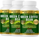 Extract verde de cafea, capsule pure de cafea verde, 50% Acid clorogenic, 10.000 mg puterea, 180 capsule, 6 luni de aprovizionare, non-GMO și gluten gratuit, supliment tradițional de plante