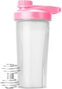 Mr. Pen Shaker Sticle - 28 oz, Pink Proteine Mixer Sticla cu Whisk Ball, Shaker Sticle pentru Shakes Proteine