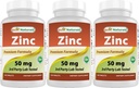 Cel mai bun Naturals Zinc Supliment ca zinc Gluconat 50mg 240 comprimate Pachet de 3