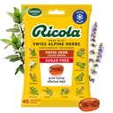 Ricola Sugar Free Swiss Herb Cough Drops, 45 Count, Cough Supressant & Throat Relieving Drops with natural Sourced Mentol, Pleasing Gust for Coughs & Throat Irritation Symptom Relief
