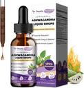 Totaria Liposomal Ashwagandha Picături lichide, Ultra Putere extract de rădăcină Ashwa Supliment cu Shilajit, Ginseng, Magneziu, Soursop, L-Theanină, 60ml