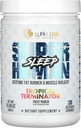ALPHA LION Supliment de somn superuman, Ajutor de noapte, Recuperare musculară, Constructor muscular & Gainer, Îmbunătățește compoziția corpului (30 Servings, Aroma de punch de fructe)