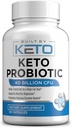 Keto Probiotice cu Prebiotic - Digestive & Gut Health - Suportă constipație ocazională, diaree, gaz și balonare - Probiotice pentru femei și bărbați - Dieta Ketogenic Probiotic - 60 capsule