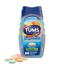 TUMS Smoothies extra Putere Antiacide comprimate masticabile pentru ameliorarea arsurilor la stomac, fructe asortate - 60 Count (Pachet de 1)