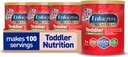 Enfagrow Premium Toddler Nutritional Drink, Vanilla Flavor, Omega-3 DHA pentru Brain Support, Prebiotice & Vitamine pentru Immune Health, Powder Can, 32 Oz, Pachet de 4