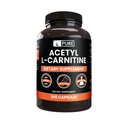 Ingrediente originale pure Acetil L-Carnitina (365 capsule) No Magneziu or Rice Fillers, Always Pure, Lab Verified