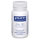 Pure Encapsulations Zinc 30 mg - Supliment pentru Sistemul imunitar de sprijin, creștere și dezvoltare, și vindecarea rănilor * - cu zinc Picolinat 30 mg - 60 capsule