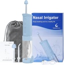 TopQuaFocus Irigație Nasal Sistem de clătire Sinus Irigator Nasal cu rezervor de apă telescopic Neti Pot Combinație de apă Versatil Spălător nas nas 3 Duze 3 Moduri Curățator nas pentru adulți și copii