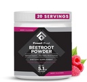 Fossil Fuel Organic Beet Root Powder, Supports Nitric oxid, Circulație, Energie, Heart Health - Beetroot Premium Superfood Beets Powder Dietary Nitrates, Non-GMO, Vegan-Friendly, Berry (20 Servings)