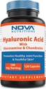 Nova Nutritions Acid hialuronic 100mg/serving - Promovează tinerețea pielii și funcția comună sănătoasă 120 capsule