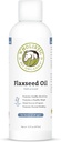 Wholistic Pet Organics Ulei de semințe de in: Ulei de in organic pentru cai - supliment de ulei de cal cu antioxidant bogat Rosemary și Omega 3, 6 acizi grasi pentru Cardio, Imun, Piele și haine de sănătate-16 Oz