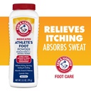 Arm & Hammer Athlete's Powder - Tratamentul antifungic pentru picioare cu cocking Soda - Relieves mâncărime, ardere, și Odor - Formula dovedit clinic - 3.5 oz 4 Pack (4)