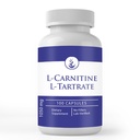 Ingrediente originale pure L-Carnitina L-Tratrate (100 capsule) întotdeauna pură, fără aditivi sau fillere, Lab verificat