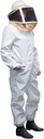Man Lake Deluxe Bee Suit, Apicultură Gear cu Zippered Square Veil, Durabil 50/50 Bumbac/Polyester Blend, Costum de protecție albine, Costum profesional de apicultură pentru adulți, Mari
