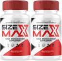 rize labs Size Max Pills for Men, Size Max Natural and Effective Capsules, Size Max Supports The Body to Perform Longer and Better, Size Max Supplement Reviews (120 Capsules) (Pack of 2)
