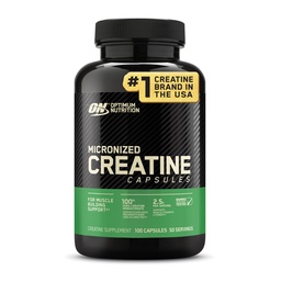 Optimum Nutriţie Capsule Micronizate Creatină Monohidrate, Keto Friendly, 2500 mg, 100 Capsule