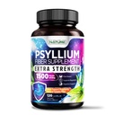 Capsule Psyllium Husk 1500mg - Supliment de fibre - Pastile naturale solubile din fibre cu pulbere Psyllium Husk - Suporturi Digestive Gut si Colon Health - Non-GMO, Gluten-Free, Vegan - 120 capsule