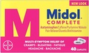 Midol maxim de putere Durere Reliever Caplete 40 ea (Pachet de 4)