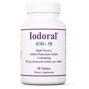 Optimox Iodoral 50 mg Supliment - Comprimate de iod de potasiu, Suport tiroidian, Vitamine şi Minerale zilnice, Soluţie de iod Lugol - 90 Conte