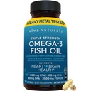 Viva Naturals Triple Putere Omega 3 Pastile de ulei de pește 