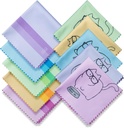10 Pack drăguț Kitty Cat Design Multicolor Microfibră Curățare haine pentru curățarea ochelarilor Lenses ochelari de soare și telefon mobil Frumos Designer Culori albastru roz purpuriu verde șervețele de haine