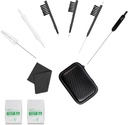 Phitunry 52-Piece Ajutor auditiv Cleaning Kit Accesorii Portable Audiere Ajutor de caz Pocket Dimensiune cu instrumente de curățare pensula, capsule uscate, Audio Wipes, Deer Velvet pânză și Audiere de ajutor de călătorie Caz de călătorie (Mediu)