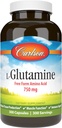 Carlson - L-glutamină, Aminoacid Free-Form, 750 mg, Producţia de ţesut muscular, 300 capsule