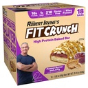 Baruri de proteine de dimensiuni FITCRUNCH, 6-Layer Backed Bar, 1g de zahăr, Gluten Free & Soft Cake Core (18 Baruri, Unt de arahide și Jelly)