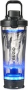 BUZIO Electric Proteina Shaker Sticla, 24 oz Shake Blender sticla, USB sticle reîncărcabile Blender pentru proteine Mixes Shaker Cupe, Portable Sport sticle mari de apă realizate cu Tritan, negru