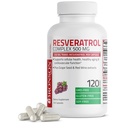 Bronson Resveratrol 500 Complex Standardizat Trans-Resveratrol + Seminte de struguri si extract de vin rosu, 120 capsule