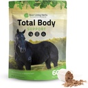 Argint Lining Herbs Total corp Cai Suplimente Pulbere pentru Mental & Sănătate generală - Promovarea o mai bună piele şi haine sănătoase pentru cai - Natural Herbal Equinity Horse Supplement - 1 lb sac
