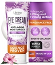 LilyAna Naturals Eye Cream for Dark Circles and Puffiness, Under Eye Cream for Wrinkles and Bags, Anti Aging - ajută la ameliorarea uscăciunii; pentru pielea sensibilă - 1.7 oz - Made in USA