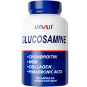 ALFA VITAMINS Alflexil Glucosamină, Chondroitin & Suplimentul Colagen, gluten gratuit, susține articulații, oase și genunchi, include MSM & Acid hialuronic pentru mobilitate și sănătate comună, 120 capsule
