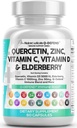 Q Apara Quercetin Supliment cu zinc vitamina C Vitamina D Elderberry Turmeric Black Pepper Usturoi Ginger Sea Moss Lysine Stinging Nettle Reishi Suport imun 60 Capsule de Nutra curat