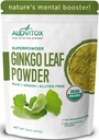 Ginkgo Biloba Leaf Powder 8oz - Ginkgo Biloba Tea Supports Healthy Aging, Memory, Focus, Mood & Concentration - 100% Natural Ginko Leaf Extract, Vegan, Non OMG & Certified Organic Ginkgo Leaf Powder