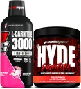 PROSUPPS L-Carnitina 3000 Stimulante Injecții cu lichid liber (Fructul Dragonului) și Mr. Hyde Signature Series Pre-Energie de lucru Pudred Drink (Frut Punch) Bundle