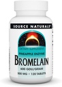 Sursa naturale Bromelain, Proteolitic Enzyme Supliment, 500 mg - 120 comprimate