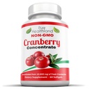 Non-GMO Cranberry concentrat de 12,600 mg - Triple Putere Softgels - ușor de înghițit pastile pentru bărbați și femei, 1 flacon