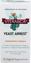 Vitanica Drojdie Arestare, Homeopatice Vaginale Suspecte, pentru simptome de infecţie a toxinelor, Relieves Burning, Itching & Descarcare, cu acid boric, Ceai Oil & Probiotice, Vegan (Yeast Arrest, 14)