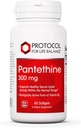 Protocolul Pantetine 300mg - Forma activa de vitamina B5 - Suport hepatic* - Suport Colesterol Deja in intervalul normal* - Pantetine Vitamina Supliment - 60 Softgels