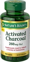Bounty Natura activat Charcoal 260 mg, 100 capsule, Supliment alimentar pentru a sprijini un stil de viață sănătos