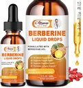 Berberine suplimentare picaturi lichide cu Ceylon Scorțișoară, Bitter Melon pentru sistemul imunitar și suport de sistem digestiv - Premium Berberine 1500 mg cu Scorțișoară Ceylon Pure