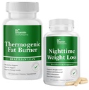 DR VITAMIN SOLUŢII termogenice Fat Burner & Nighttime Pierdere în greutate pastile pentru femei, talie Trimmer & Suplimente pentru balonare pentru femei & bărbaţi, 120 capsule