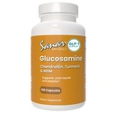 Sanar Naturals Glucosamine Chondroitin MSM Turmeric - Supliment comun de sprijin pentru genunchi, spate, mâini şi corp - non-GMO, gluten gratuit, 120 capsule