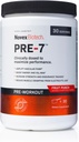 Novex Biotech PRE-7 Pre-Workout pulbere pentru bărbați - Boost Energy, Focus, și VO2 max, Suport Hidratare în timpul exercițiilor prelungite*, Fruit Punch